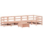 vidaXL Salon de jardin 7 Pièces bois massif sapin de douglas