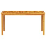 vidaXL Ensemble de salle à manger de jardin 5 pièces en bois d'acacia massif