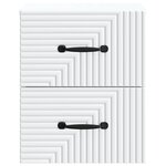 vidaXL Cabinet de chevet mural avec tiroir Blanc 34 5 x 33 x 40 cm
