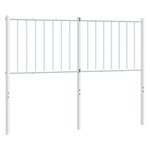vidaXL Tête de lit métal blanc 120 cm