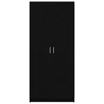 vidaXL Armoire Chêne noir 80 x 50 5 x 180 cm Bois d'ingénierie