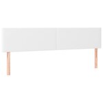 vidaXL Cadre de lit avec tête de lit blanc 120x190 cm similicuir