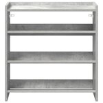 vidaXL Étagère à chaussures gris béton 60x25x62 cm bois d'ingénierie