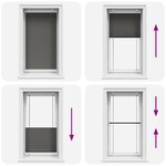 vidaXL Store plissé noir 80x100 cm largeur du tissu 79 4 cm polyester