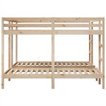 vidaXL Lit superposé triple 200x200/80x200 cm bois de pin massif