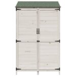 vidaXL Abri de jardin Blanc 106 5 x 56 x 176 cm Bois d'ingénierie