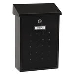 Boîte aux Lettres en Acier  Premium E5604  Anti-pluie  Facile à Installer  Noir