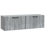 vidaXL Meuble TV mural Sonoma gris 98 x 31 x 30 cm Bois d'ingénierie