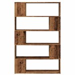 vidaXL Bibliothèque/Séparateur de pièce vieux bois 100x24x155 cm