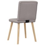 vidaXL Chaises à manger lot de 4 taupe tissu
