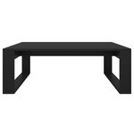 vidaXL Table basse Noir 100x100x35 cm Bois d’ingénierie