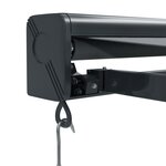 vidaXL Auvent rétractable anthracite 3x2 5 m tissu et aluminium