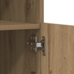 Buffet vidaXL avec lumières LED Chêne Artisan 60x37x67 cm