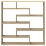 vidaXL Étagère cube murale 7 compartiments chêne sonoma