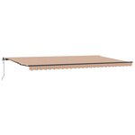 vidaXL Auvent Rétractable Automatique Rayé Multicolore 600x300 cm
