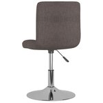 vidaXL Chaises pivotantes à manger lot de 4 taupe tissu
