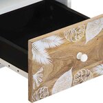 vidaXL Meuble TV 70x33 5x46 cm bois massif de manguier
