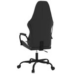 vidaXL Chaise de jeu Noir et blanc Similicuir