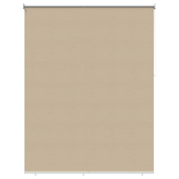 vidaXL Store roulant extérieur protection UV Beige Polyester