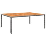 vidaXL Mobilier à dîner de jardin 11 Pièces Résine tressée Gris