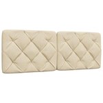 vidaXL Lit avec matelas crème 140x200 cm tissu
