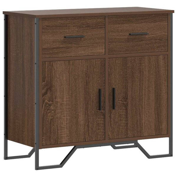 vidaXL Buffet chêne marron 79 5x35 5x74 5 cm bois d'ingénierie