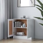 vidaXL Bibliothèque Blanc 82 5x30 5x80 cm Bois d'ingénierie