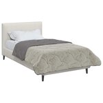 vidaXL Duvet d'hiver 135 x 200 cm Hiver Gris clair Respirant