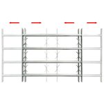 vidaXL Grille réglable de sécurité de fenêtres et 4 barres 700-1050 mm