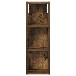 vidaXL Armoire murale de salle de bain Chêne Fumé 20 x 10 x 60 5 cm
