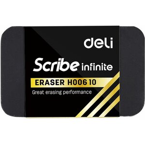 Nano gomme pvc 46×30×11mm douce et anti-poussière  noire deli