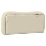 vidaXL Coussin de tête de lit Hvar crème 90 cm tissu