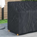 vidaXL Housse de banc de jardin 134 x 70 x 65 / 94 cm Tissu Oxford 600D