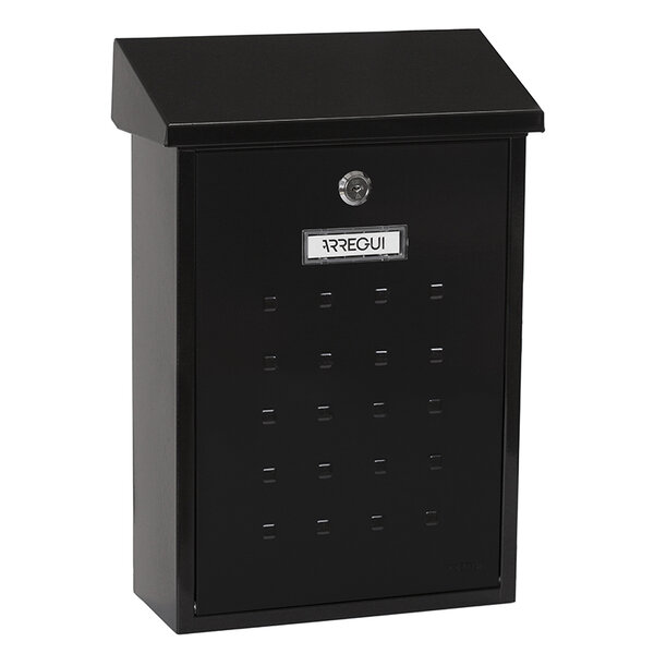 Boîte aux Lettres en Acier  Premium E5604  Anti-pluie  Facile à Installer  Noir