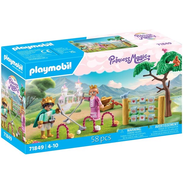 PLAYMOBIL 71849 - Jeux de jardin royal avec prince et princesse