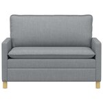 vidaXL Canapé Gris clair 126 x 81 x 87 5 cm