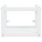 vidaXL Cadre de lavabo de salle de bain mural Blanc 40x38x31 cm Fer