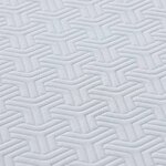 vidaXL Matelas Blanc et Gris 90 x 190 cm Tissu jacquard