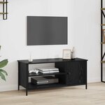 vidaXL Meuble TV Chêne noir 100 x 40 x 45 cm Bois d'ingénierie