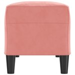 Banc banquette rose 100 x 35 x 41 cm velours 02_0010553