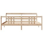 vidaXL Cadre de lit avec tête de lit sans matelas 180x200 cm
