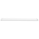 vidaXL Paroi de douche et étagère Blanc 115x195 cm Verre ESG&Aluminium