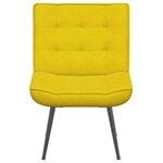 vidaXL Chaise de relaxation jaune 64x74x84 cm velours