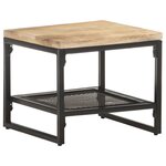 vidaXL Table d'appoint 40x40x35 cm Bois de manguier massif