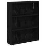 vidaXL Armoire murale de salle de bain Chêne Noir 40 x 10 x 50 cm