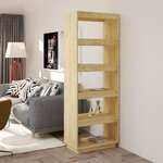 vidaXL Bibliothèque/Séparateur de pièce 60x35x167 cm pin massif