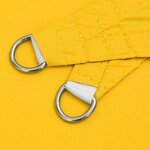 vidaXL Voile de parasol tissu oxford carré 6x6 m jaune