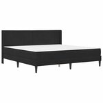 vidaXL Cadre de lit avec matelas Noir 200 x 200 cm Velours