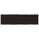 vidaXL Dessus de table bois massif traité bordure assortie