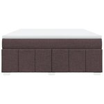 vidaXL Sommier à lattes de lit avec matelas Marron foncé 180x200 cm